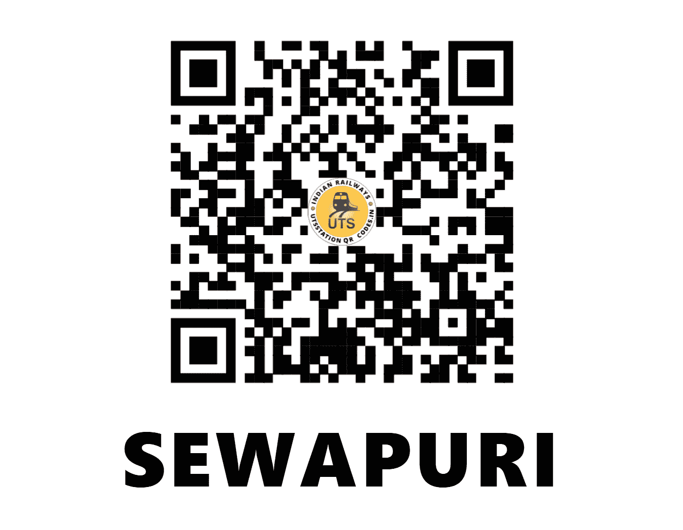 UTS QR Code for SEWAPURI - SWPR (NR - UTTAR PRADESH)